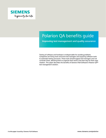 Polarion qa Polarion qa