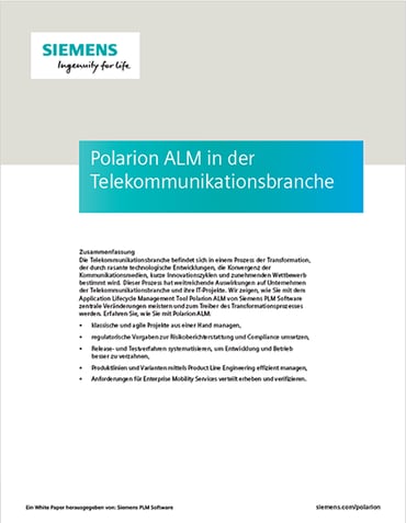 Polarion ALM in der Telekommunikationsbranche