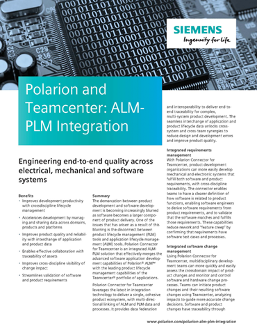 Teamcenter polarion Teamcenter polarion